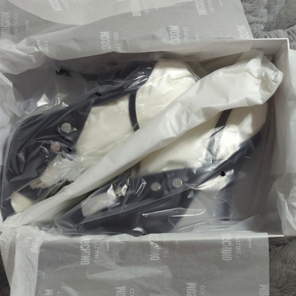 MOSCHINO Biker Motif Ankle Strap Heel - Picture 6 of 7